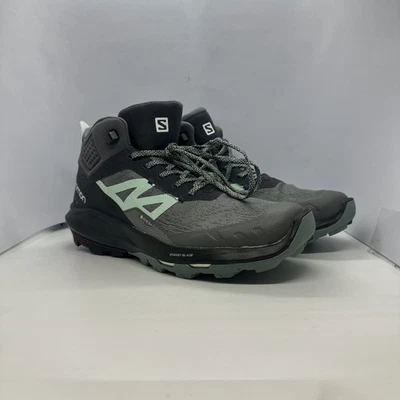 Salomon OUTpulse Mid GTX GORE-TEX Hiking Shoes Stormy Weather Women’s US 10.5 - Image 1 of 4