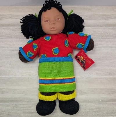 Anne Geddes Baby Doll Collection Relda Knitted Cloth Doll Pre‑Owned w/Tag - Image 1 of 4