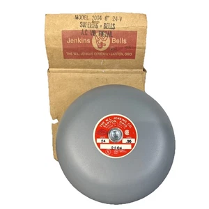 WL Jenkins 2004 6” 24V .35Amp Super Ring Vibrating Bells Pigtail NEW - Picture 1 of 7