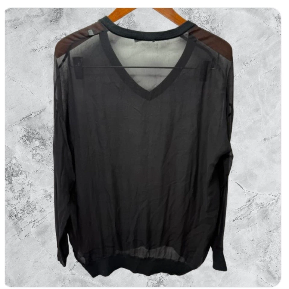 Suéter Ballantyne para mujer de seda/algodón talla 42 transparente EE. UU. 6/8 # H233 Foto 1 de 4