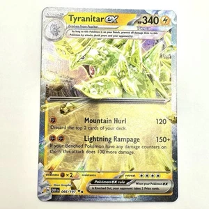 Tyranitar ex 066/197 Obsidian Flames DOUBLE RARE Pokemon Card NM - Picture 1 of 2