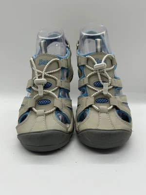 BASS Womens  Outdoor  Sandal Hiking Adjustable Lace Lock Sport Shoe Leathe S6M - Image 1 of 4