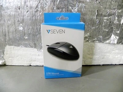 Ingram Micro V7 Gray Black USB 3 Button Scroll Wheel 1000 dpi Optical Mouse - Image 1 of 3