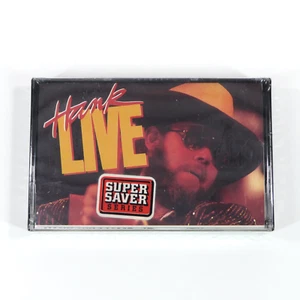 Hank Williams Jr. Hank Live - Cassette Tape - 1987 - Brand New Sealed - Picture 1 of 8