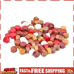 100pcs Wax Seal Pill Handmade Vintage Octagon Wax Seal Beads for Envelope Decor - Bild 1 von 4