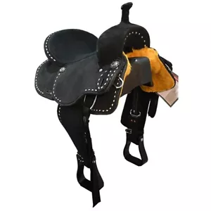 New! 14" Stratford Black Barrel Racing Saddle Code: KS9310-2-14 - Picture 1 of 11