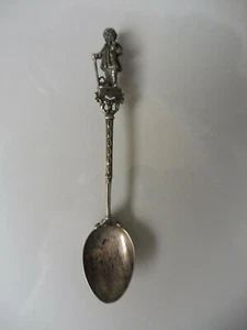 Old Decorative Spoon, Münster, Kiepenkerl, 835 Silver, Silber-Löffel - Picture 1 of 5
