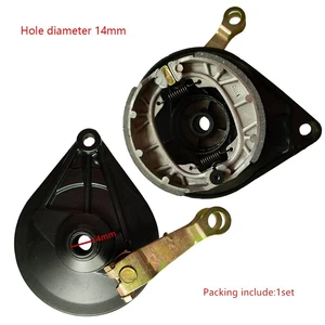 14mm Hole Brake Drum Bicycle Rear Right Drums Brake Shoe For CG125 Scooter Bike - Picture 1 of 12