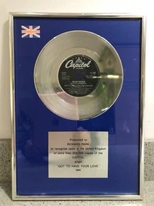 MANTRONIX Platinum Single Disc Award - GOT TO HAVE YOUR LOVE - Capitol - 1990 - Bild 1 von 6