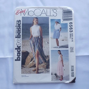 Mccall Pattern 6563 Misses Wrap Skirt in 3 Lengths Size 8 10 UNCUT Vintage 1993 - Picture 1 of 3