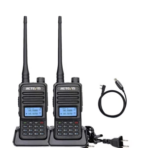 Paquete de 2 Walkie Talkies Retevis RT85 Doble Banda Ham 5W FM VFO Radioaficionado Transceptor - Imagen 1 de 12