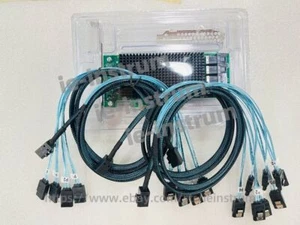 Lenovo 430-16i 9400-16i 12Gb/s NVMe IT Tri-Mode HBA PCIe +4*SFF-8643 SATA Cable - Picture 1 of 4