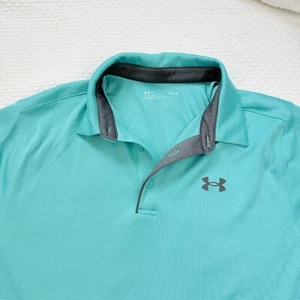 NWT Under Armour Golf Polo Shirt Mens Size Large Regular Fit Short Slv - Picture 1 of 8