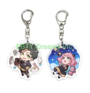 Set of 2 Spy Family Acrylic Keychain Anya Forger, Damian Desmond v1 - Picture 1 of 2