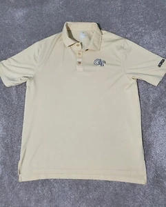 Georgia Tech Shirt Mens Size XL Polo Yellow NCAA College Colosseum Golf Football - Picture 1 of 7