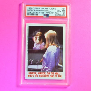 1988 Topps Fright Flicks Freddy Krueger #49 Mirror on the wall, PSA 10 Gem Mint - Bild 1 von 2