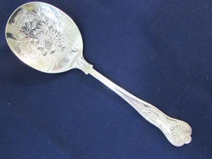 CASSEROLE SERVING SPOON! Vintage SHEFFIELD ORIGINAL silverplate: KINGS patt: EXC - Picture 1 of 5