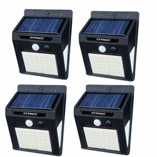 4 LAMPADE LED SOLARE DA ESTERNO GIARDINO FARETTO FOTOVOLTAICO CON SENSORE LUCE