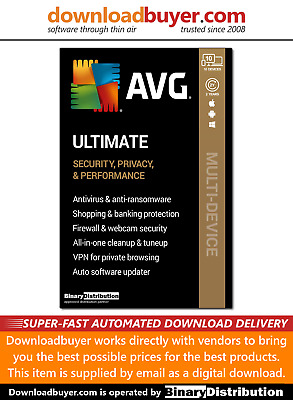 AVG Ultimate 2023 - 10 Devices - 2 Years - [Download] • 29.99£
