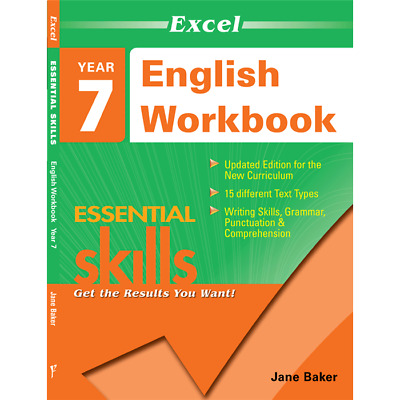 Excel Essential Skills: English Workbook Year 7 • 19.95$