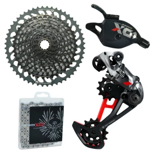 SRAM X01 Eagle 12 Speed 10-52T MTB Kit 4 Pcs , Trigger Shifter , Red - Picture 1 of 6