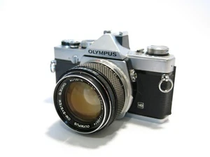 Excellent Olympus OM-1 35mm Film SLR Camera w/FAST Zuiko 50mm 1:1.4 Lens - Picture 1 of 9