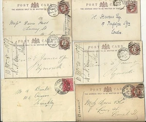 1879/1903 5 x BIRMINGHAM INDUSTRIAL P/C RESPALDOS IMPRESOS Y 1 CARTA DE LA CORTE DEL CONDADO - Imagen 1 de 3