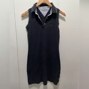 Vestido Tenis Tommy Hilfiger Pequeño Y2K Vintage Negro - Imagen 1 de 11