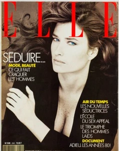 ROSEMARY McGROTHA Claudia Schiffer GRETA SCACCHI Elle November 1988 Mathilda May - Picture 1 of 1
