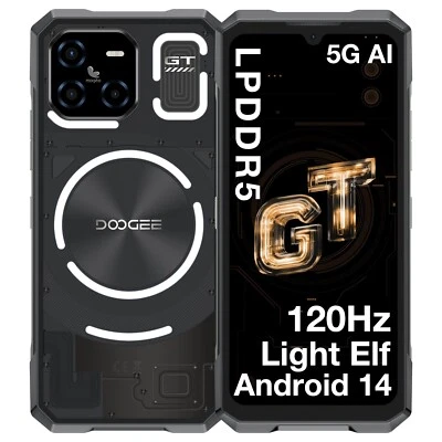 DOOGEE Blade GT AI 5G Rugged Phone Unlocked 32GB+256GB Android 14 6.72" 120Hz - Image 1 of 4