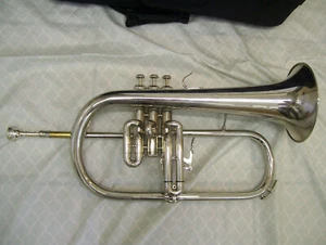 New Silver Bb Flugelhorn with trigger - Picture 1 of 4