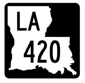 Louisiana State Highway 420 Sticker Decal R5951 Highway Route Sign - Picture 1 of 1