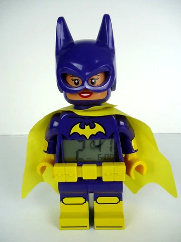 Lego Batman Batgirl Movie Alarm Clock Tested Works!!  10" Tall Poseable Cover