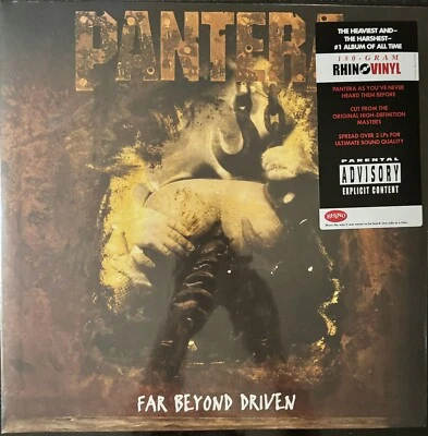 PANTERA Far Beyond Driven (2LP Vinyl, RHINO, R1 92302, 2010) NEW MINT SEALED - Image 1 of 2