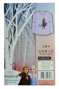 Disney Frozen2 Elsa & Anna Langarm- Shirt Mädchen Lila mit Aufdruck Größe 98/104 - Bild 1 von 1