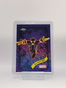 Topps Chrome Marvel - Sunfire - refractor púrpura numerado 13/75 #22 - Imagen 1 de 1