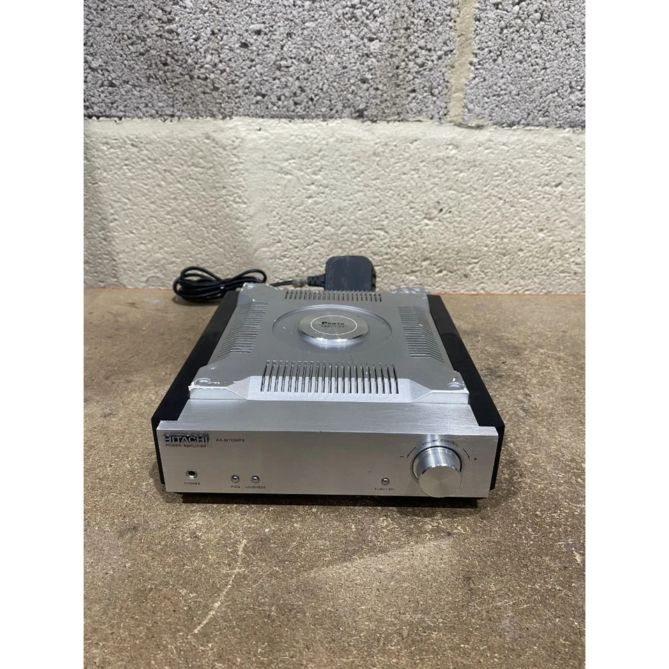 Hitachi AX-M70MP3 Micro Hi-Fi System Power Amplifier Unit Only Silver Wired - Image 1 of 4