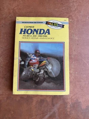 Manual de servicio Clymer Honda ATC185 y 200 1980-1986 M326 3 ruedas Foto 1 de 4