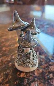 Mushroom Trio Sculpture Clay Ceramic Glazed Art Pottery, Carrbridge Studio - Picture 1 of 9