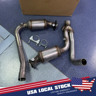 Y Pipe Catalytic Converters Kit Highflow for Dodge Dakota 3.7L & 4.7L 2004 -2010 - Image 1 of 4