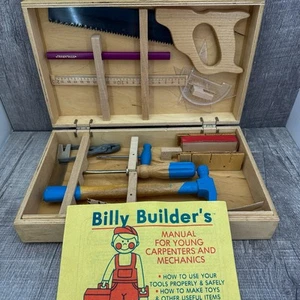 Kit attrezzi vintage Billy Builder’s per bambini con cassetta degli attrezzi in legno made in Poland - Foto 1 di 12