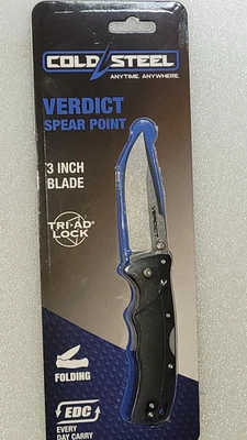 Cold Steel Verdict w/Spear Point 3" Blade ,OD Green GFN Scales,EDC KnifeNEW in B - Image 1 of 4