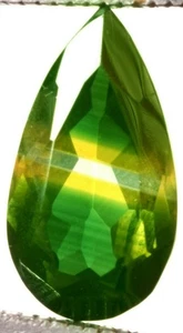 9,15 Cts. Piedra preciosa natural brasileña bicolor con forma de pera de turmalina certificada - Imagen 1 de 4