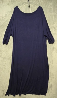 Vestido Roamans para mujer talla grande azul informal diario relax salón 18/20 Foto 1 de 4