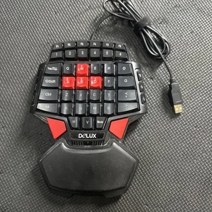 Delux T9 46-Key Singlehanded Wired Gaming Keyboard Professional Ergonomic - Picture 1 of 11