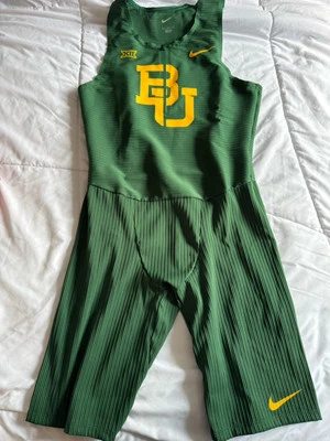 Nike Track & Field Suit Mens Medium Pro Elite Baylor Bears Singlet DC8027-343 - Image 1 of 4
