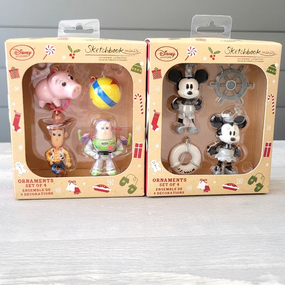 Disney Toy Story Sketchbook 4pc Minis Ornament Set