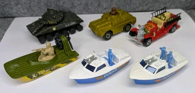 Vintage 1970s–80s Matchbox & Hot Wheels Emergency Vehicle Lot Military, Police.. - Image 1 of 4