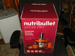 NutriBullet - Centrifugal 1000W Juicer Pro NBJ50200 - Silver NEW Kitchen Tool - Picture 1 of 7