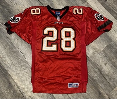 Warrick Dunn Tampa Bay Buccaneers NFL Adidas Pro Line Authentic Jersey Adult 46 - Image 1 of 4